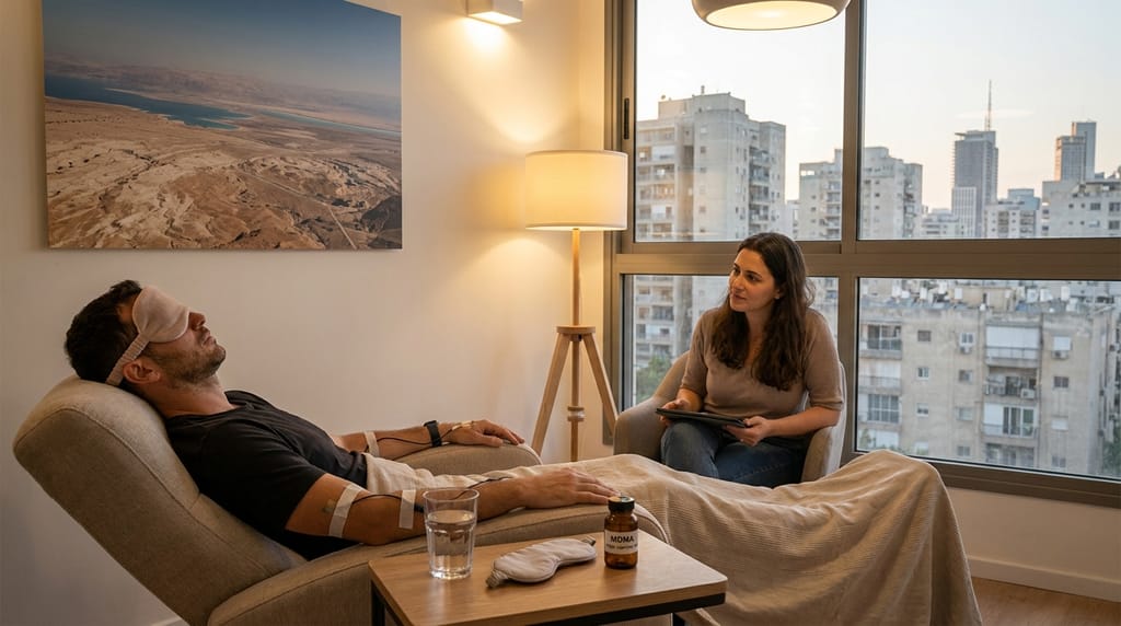 תמונה זו נוצרה על ידי gemini-pro בינה מלאכותית טיפול פסיכדלי בישראל